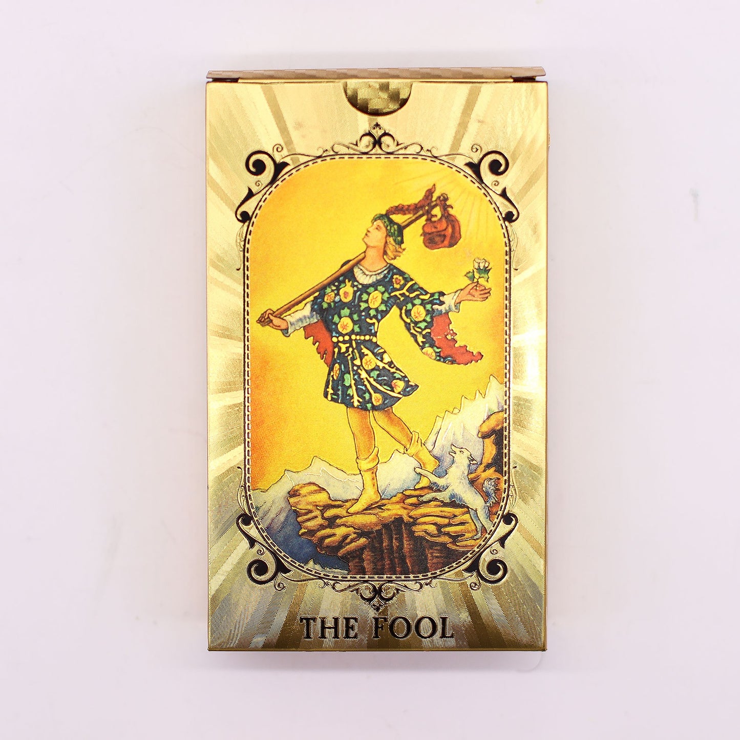 Jeu de cartes de tarot bleu et or - All-Seeing Eye - avec livret