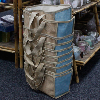 Cesta Grande Yute Gris 33x18x20cm