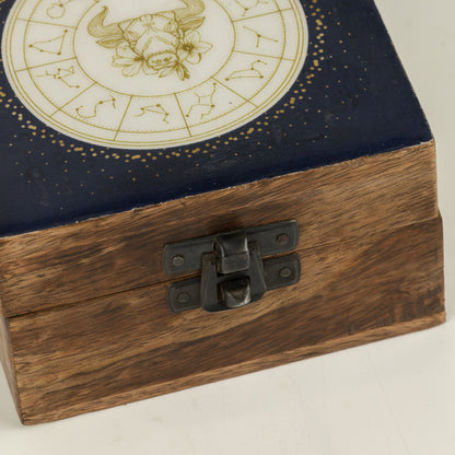 Pequeña caja esmaltada - Tauro