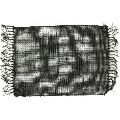 Mantel Individual Flecos de Hierba Marina - Negro