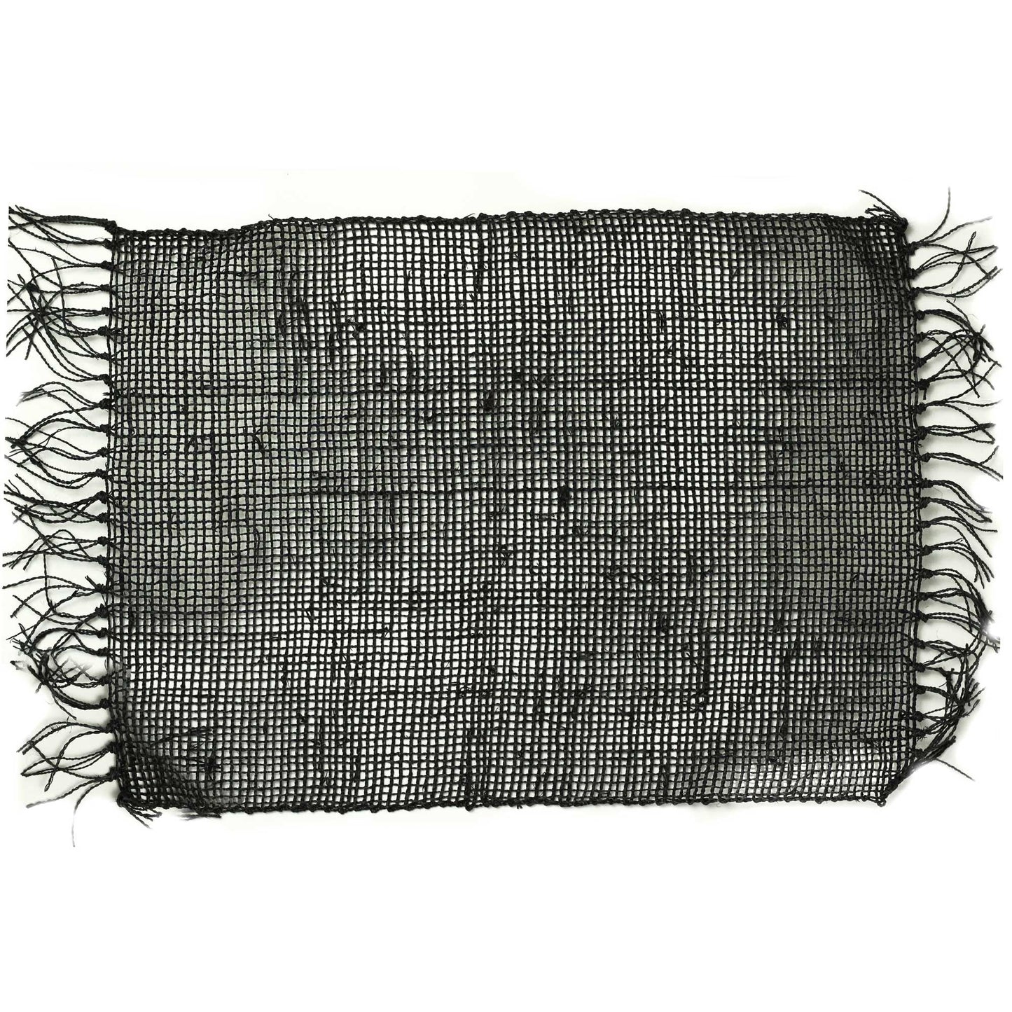 Mantel Individual Flecos de Hierba Marina - Negro