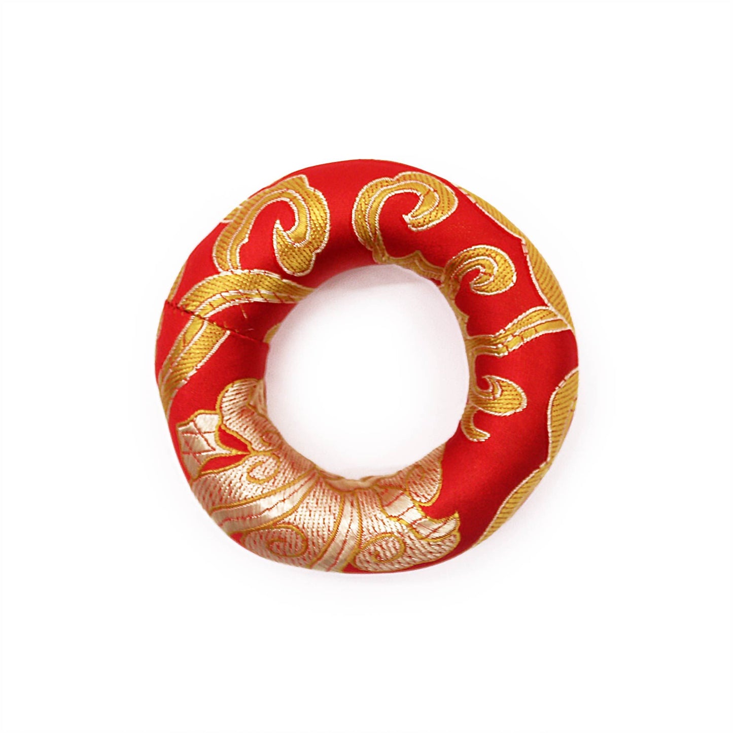 Coussin cerceau de 8 cm (pour bol chantant tibétain de 10 à 12 cm) - Rouge