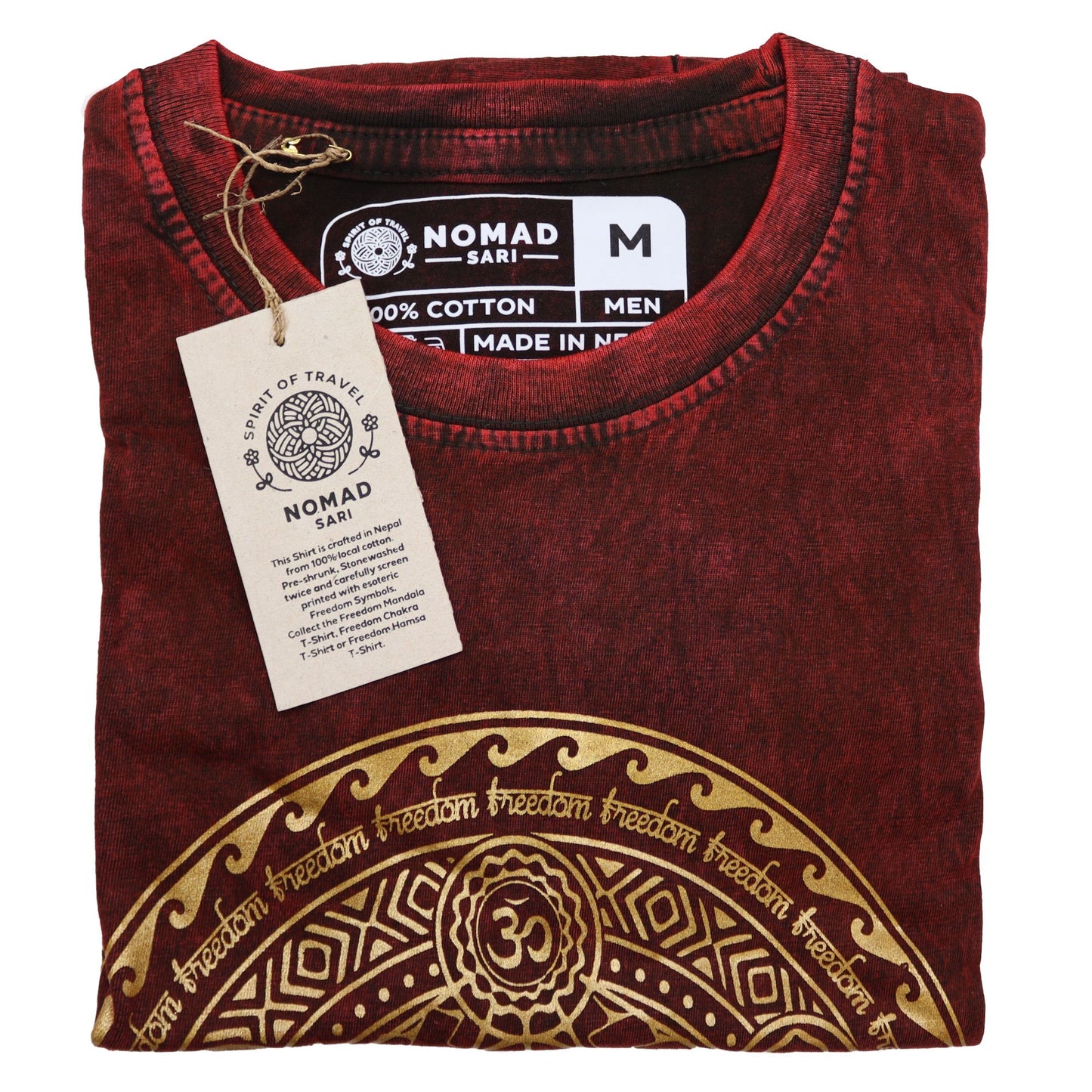 Camiseta Nomad Sari Mediana - Chakra - Granate