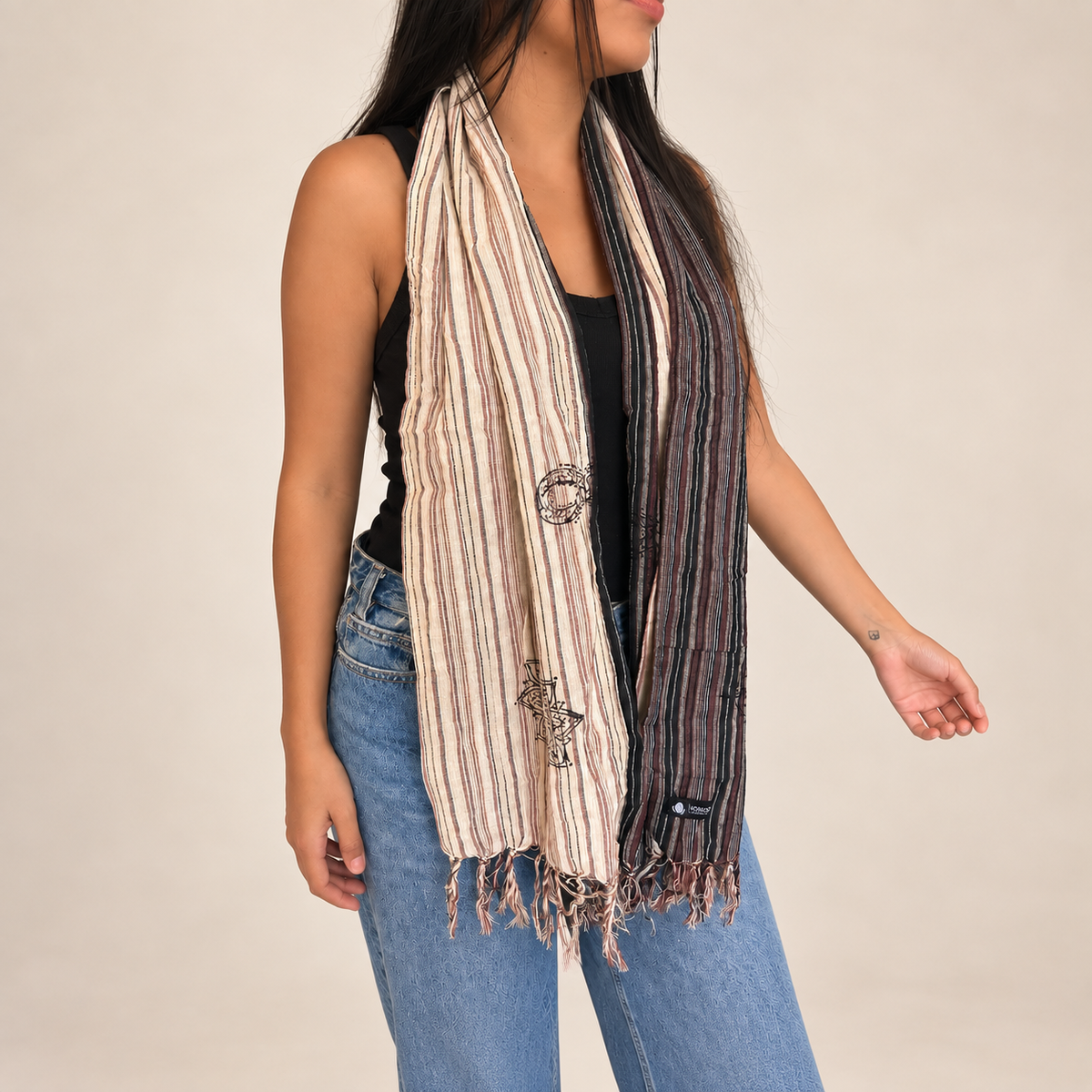 Nomad Sari - Bufanda de bendición para viajar - 170x50cm - Nomad Comass