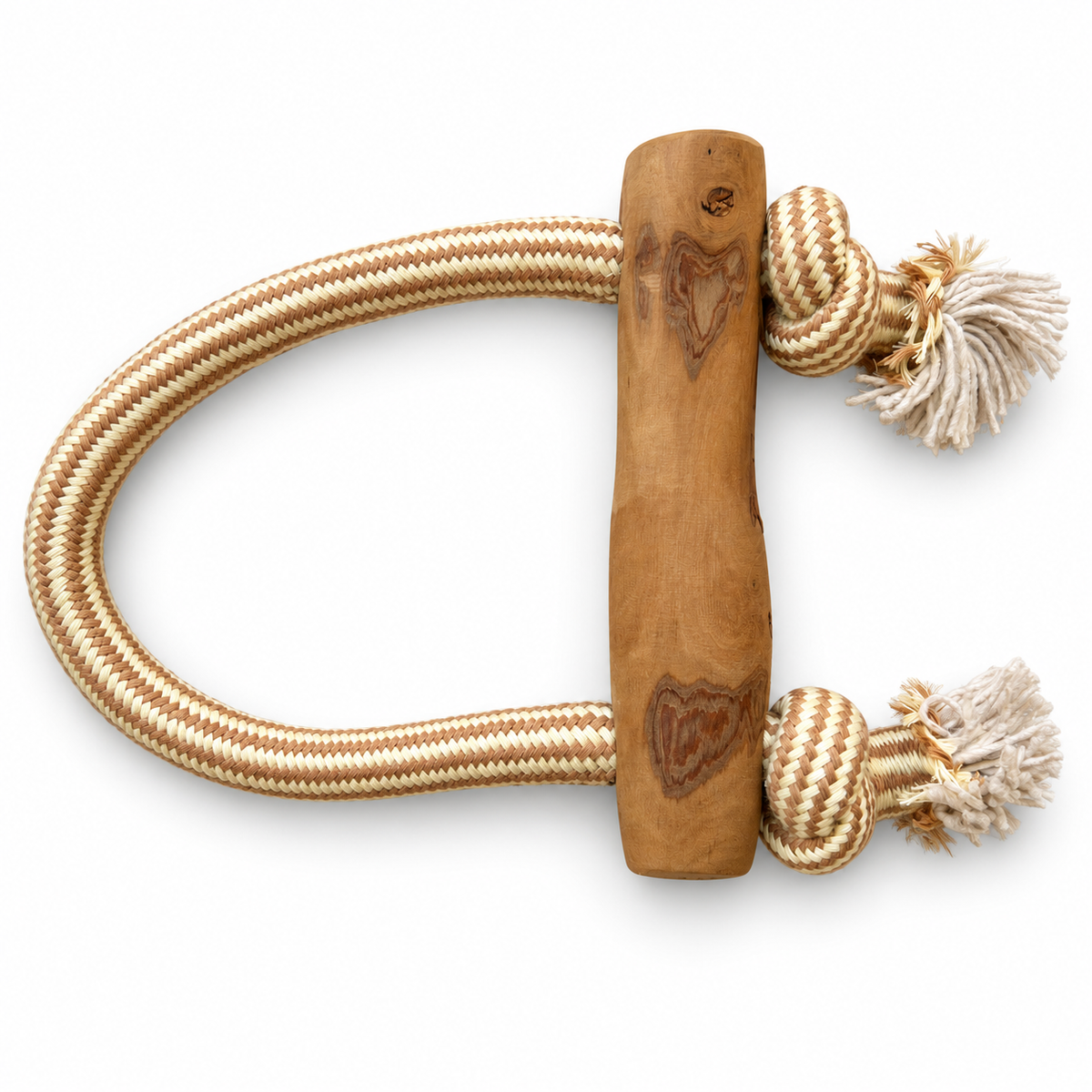 Juguetes PAW para mascotas – Mordedor de madera de café Loop & Tug