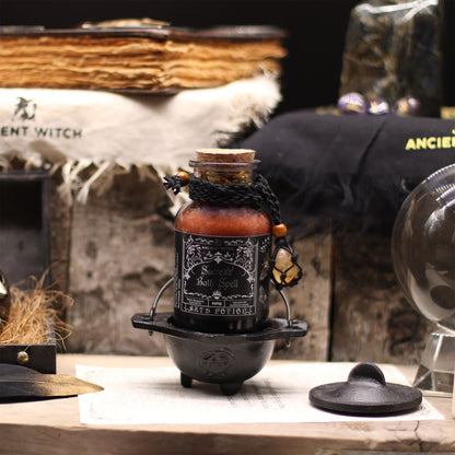 Potion de bain de sorcière ancienne et amulette en cristal de citrine - Succès