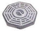 Porte-encens en marbre Bagua 10 cm