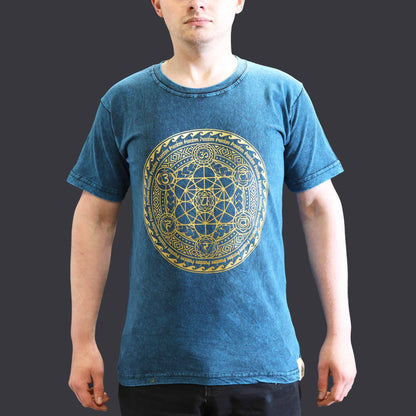 T-shirt Nomad Sari Small - Chakra - Bleu