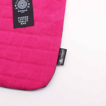 Housse rembourrée pour ordinateur portable - Rose vif - 14 oz