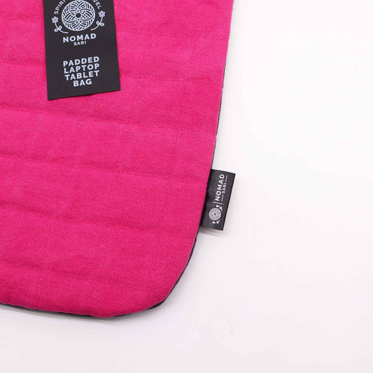 Gepolsterte Laptophülle - Shocking Pink - 14 oz