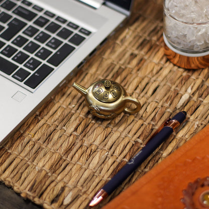 Feng Shui Fortune - Glücksteekanne mit rotierenden Würfeln