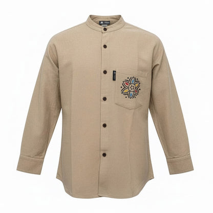 Nomad Sari Kathmandu Camisa - Piedra - Mediano