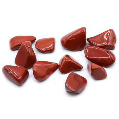 24 x L Tumble Stones - Jaspe Rojo