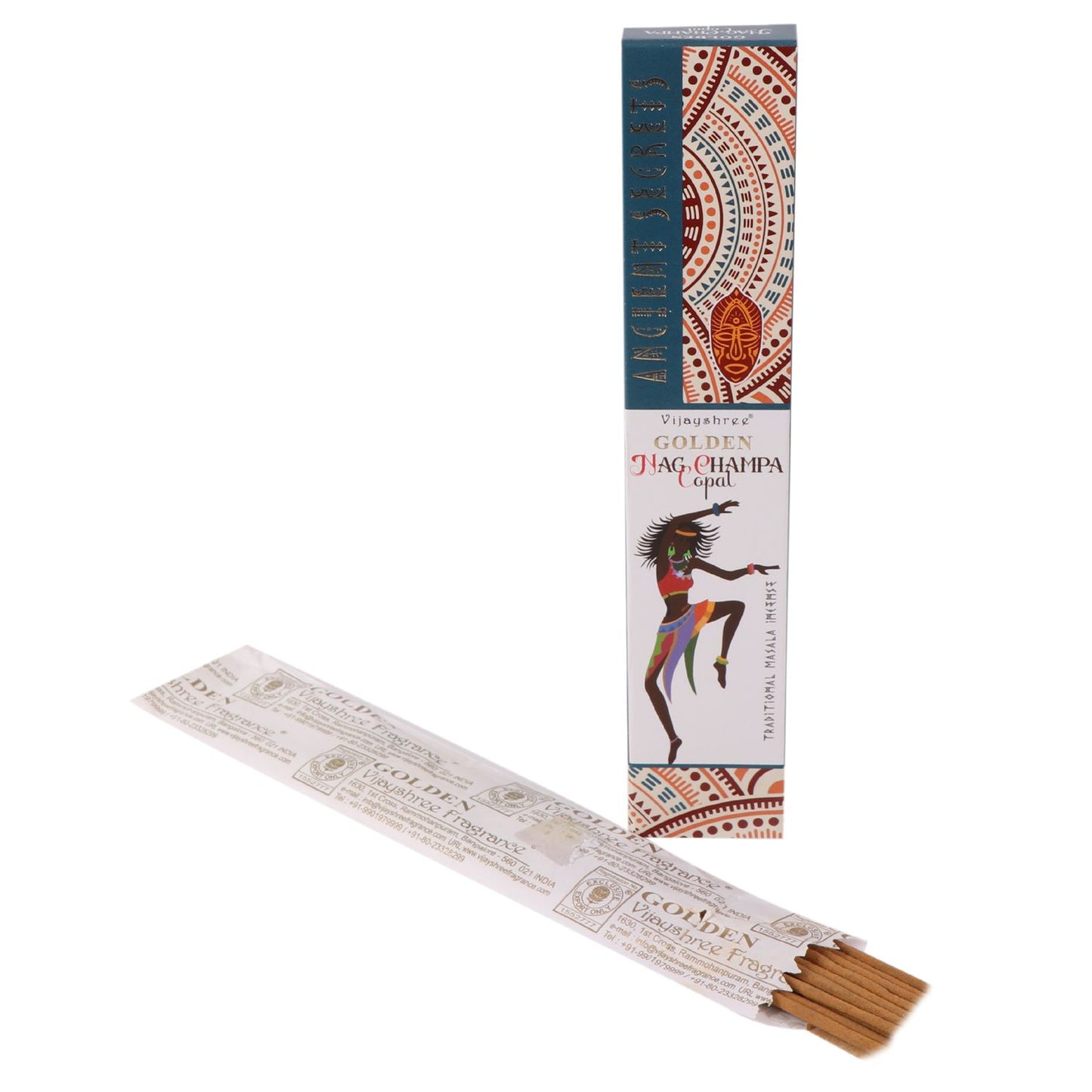15g de copal dorado y nag champa
