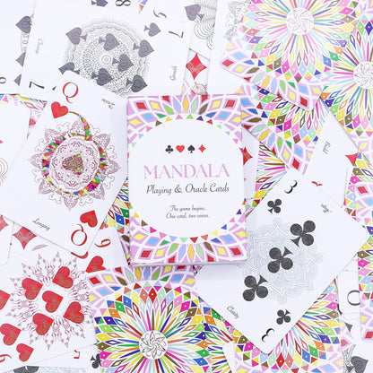 Mandala zum Spielen und Orakelkarten – Kaleidoskopische Symmetrie