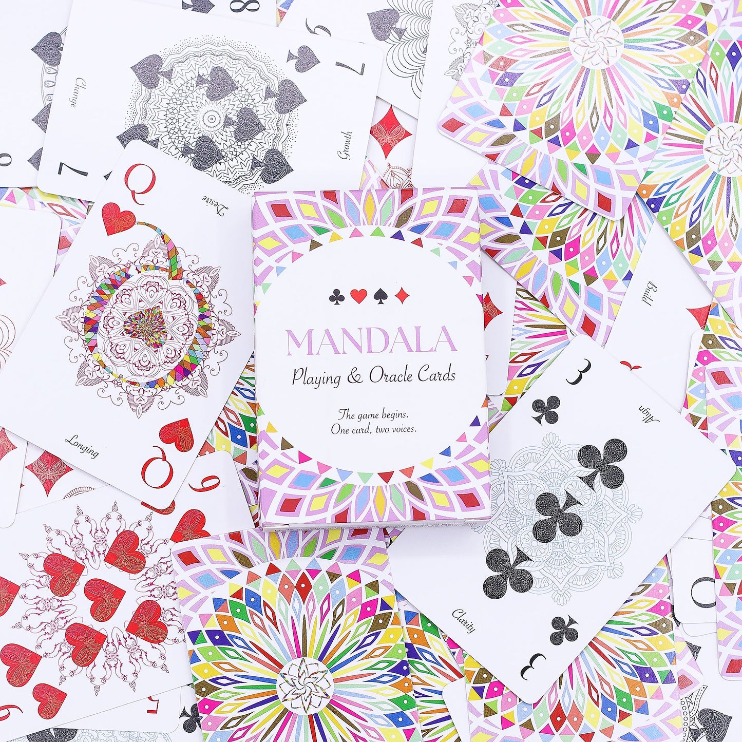 Mandala zum Spielen und Orakelkarten – Kaleidoskopische Symmetrie