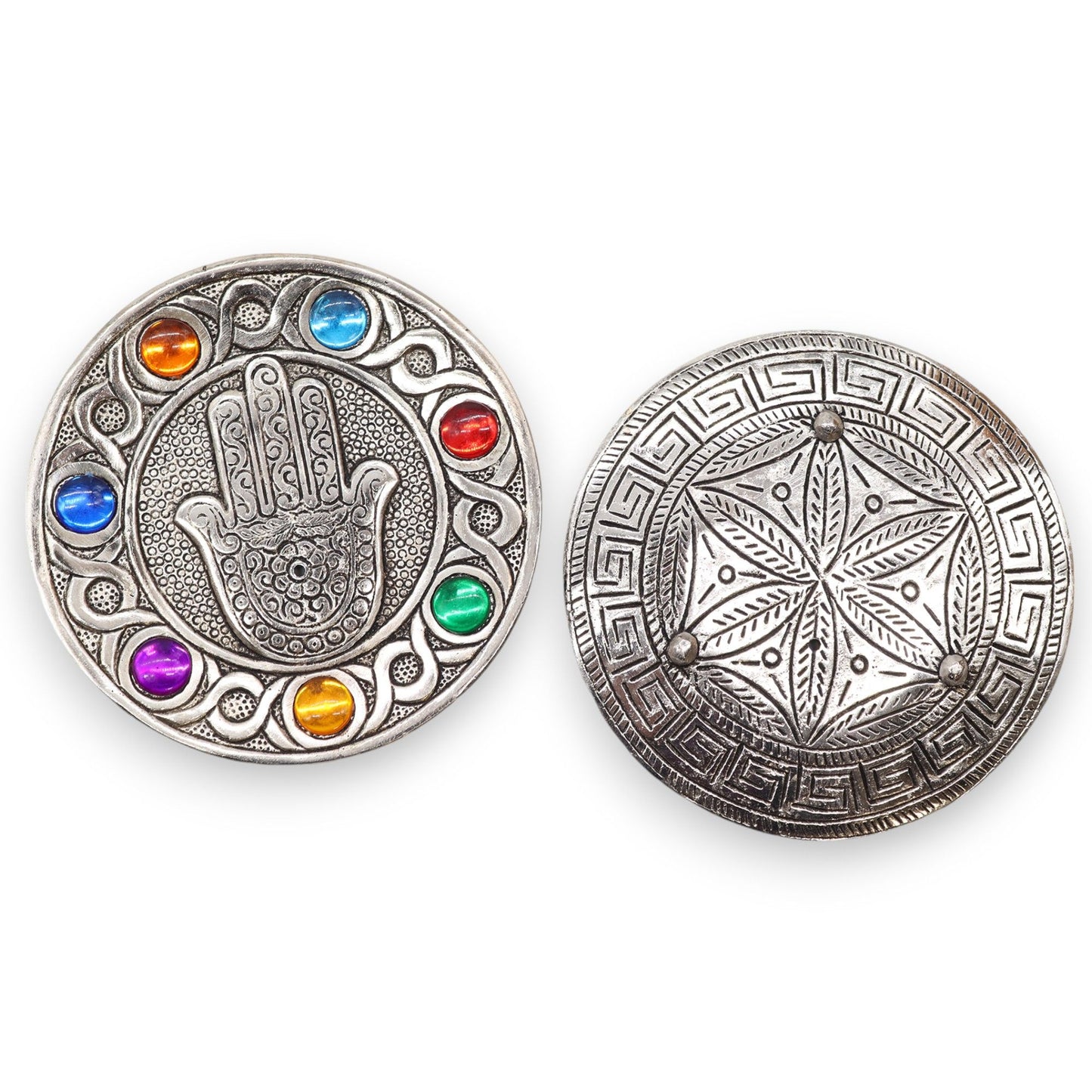 Hamsa Seven Chakra Räucherstäbchenhalter 11,5 cm