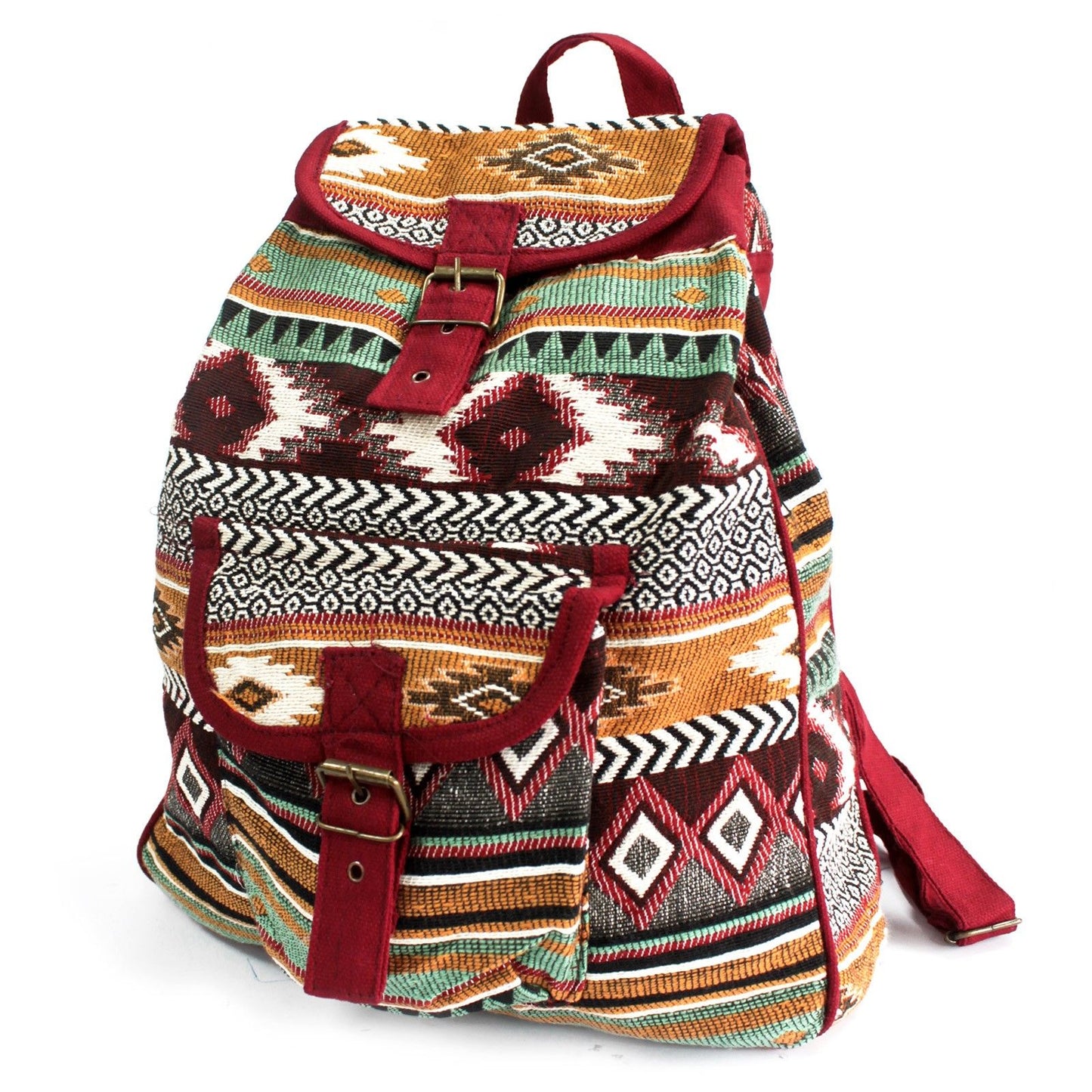 Mochila Tejido Jacquard Chocolate