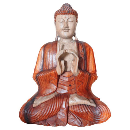 Estatua de Buda Tallada a Mano - 60cm Dos Manos