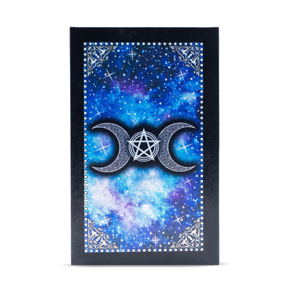 Tarotkartenset mit blauer Folie – Antlitz des Mondes – mit Begleitheft
