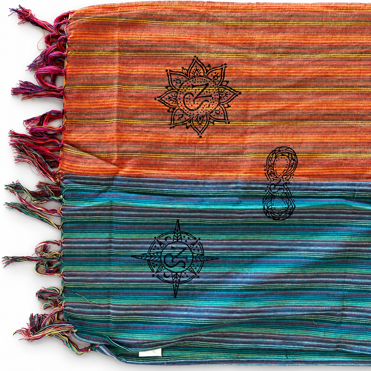 Nomad Sari - Bufanda de bendición de viaje - 170x50cm - Amanecer de los peregrinos