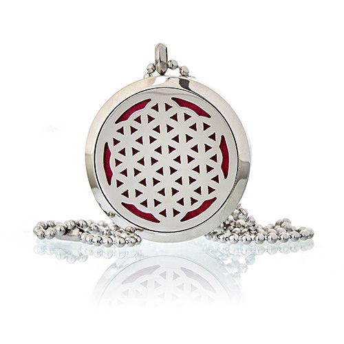 Collar Difusor Aromaterapia Flor Vida 30mm