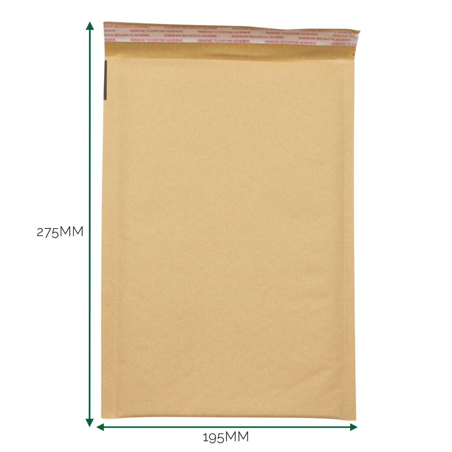 Sobre kraft acolchado con burbuja (195x275+40mm)