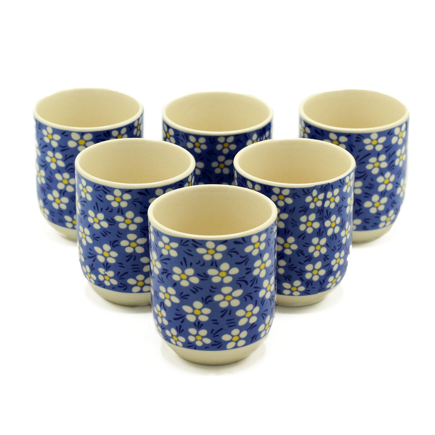 6 x Tazas de te - Azul Margarita