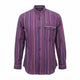 Nomad Sari Grandad Camisa - Negro Púrpura - Mediano