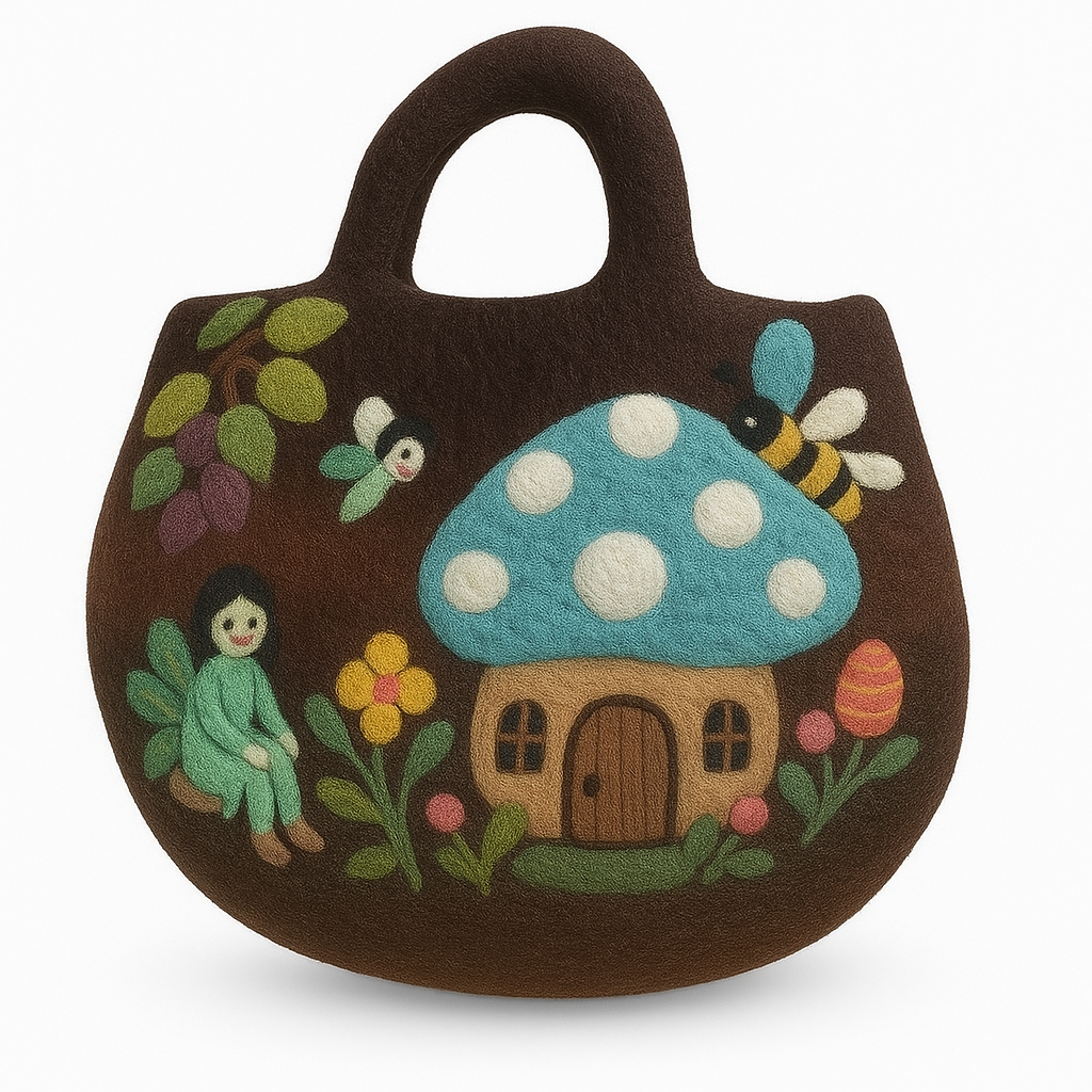Feengarten-Filztasche - 35 x 27 cm