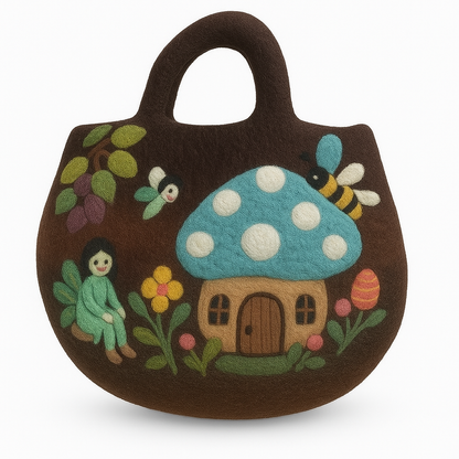 Feengarten-Filztasche - 35 x 27 cm