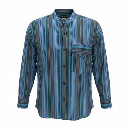 Nomad Sari Camisa de abuelo - Turquesa - Grande