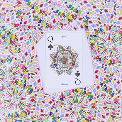 Mandala zum Spielen und Orakelkarten – Kaleidoskopische Symmetrie