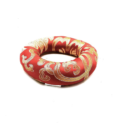 Coussin cerceau de 10 cm (pour bol chantant tibétain de 12 à 14 cm) - Rouge
