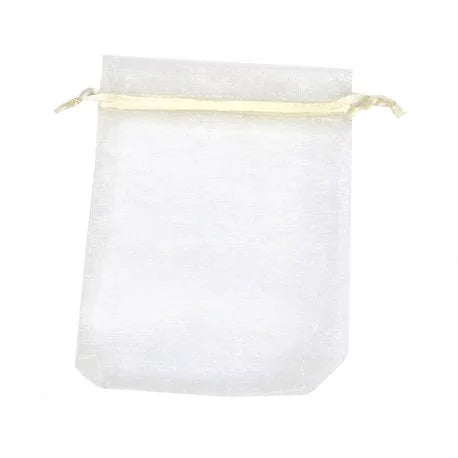 Bolsa de Organza Beige 9 x 12cm