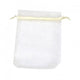 Bolsa de Organza Beige 9 x 12cm