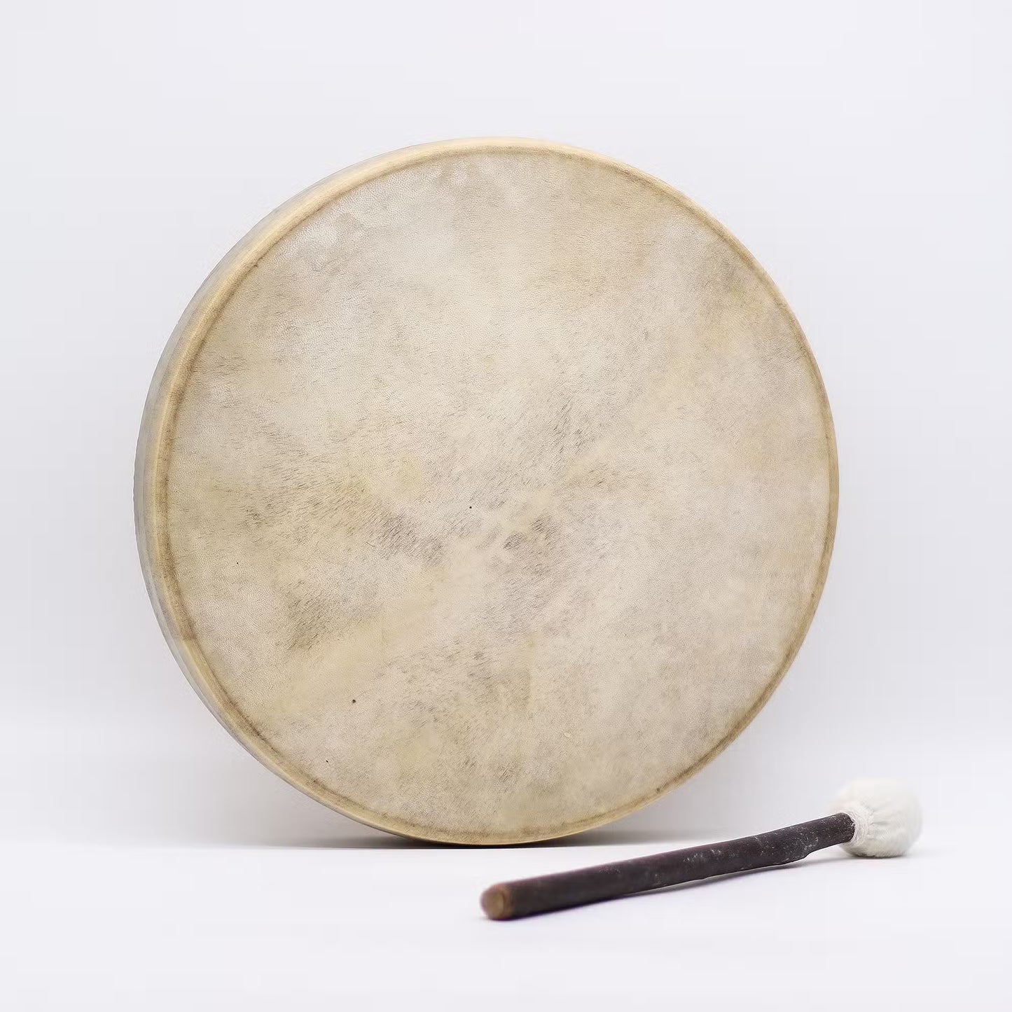 Wolf Spirit – Sharman-Trommel und Schlägel – verstellbar – 40 cm