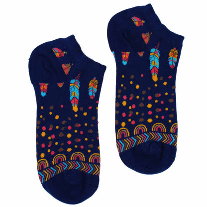 Hop Hare Bambus-Socken, Größe S/M (36-40) - Indianerfedern -